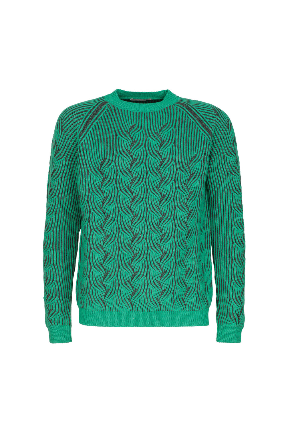 Cable-knit Bicolor Jumper