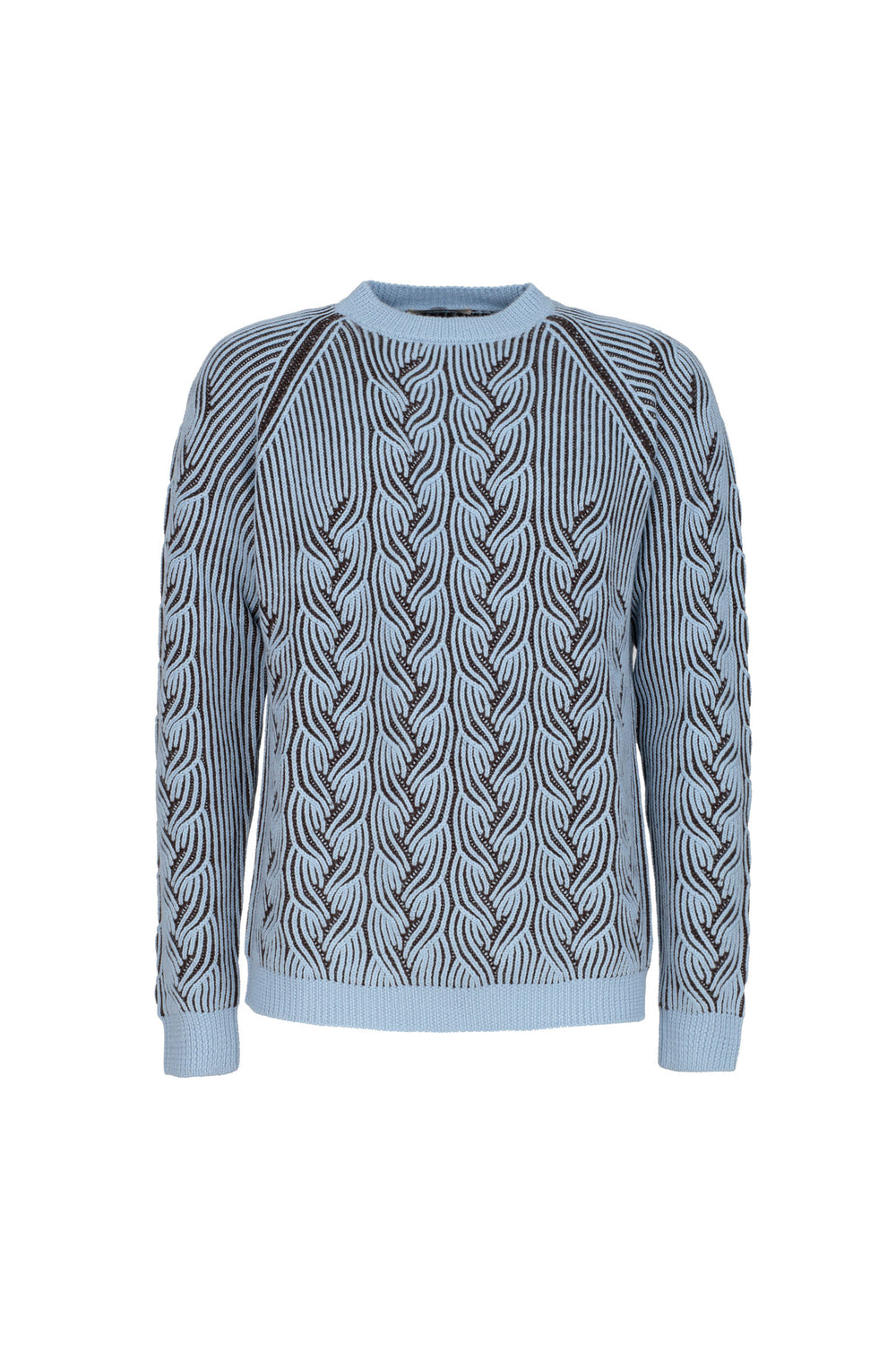 Cable-knit Bicolor Jumper