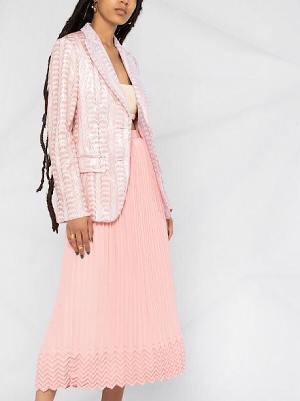 Marco De Vincenzo – Pleated midi skirt