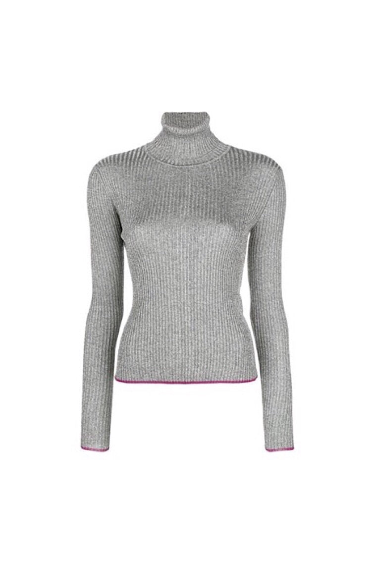 Lurex Turtleneck Jumper