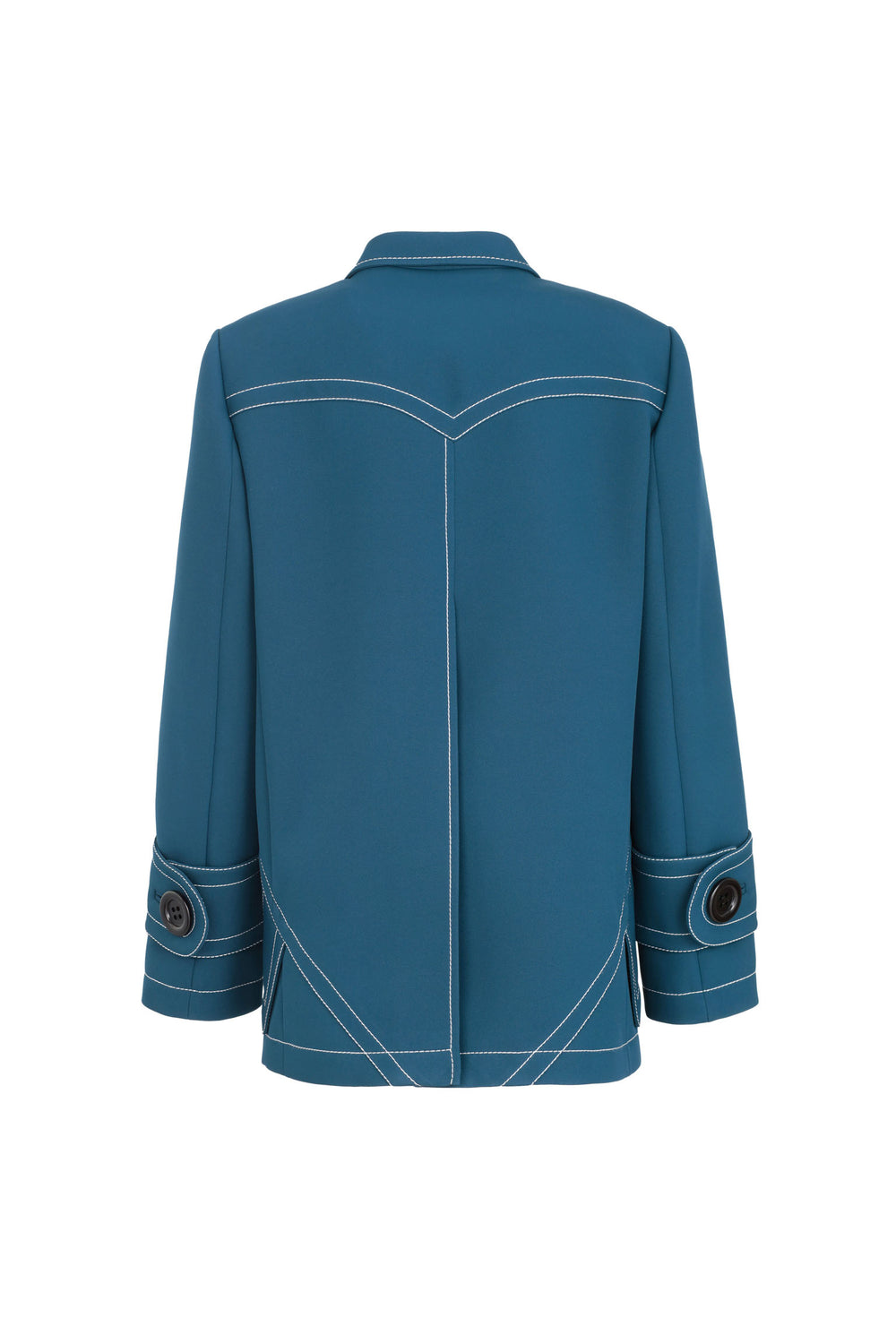 Jacket With Contrasting Stitching