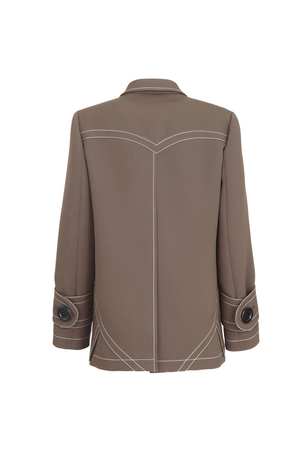 Jacket With Contrasting Stitching