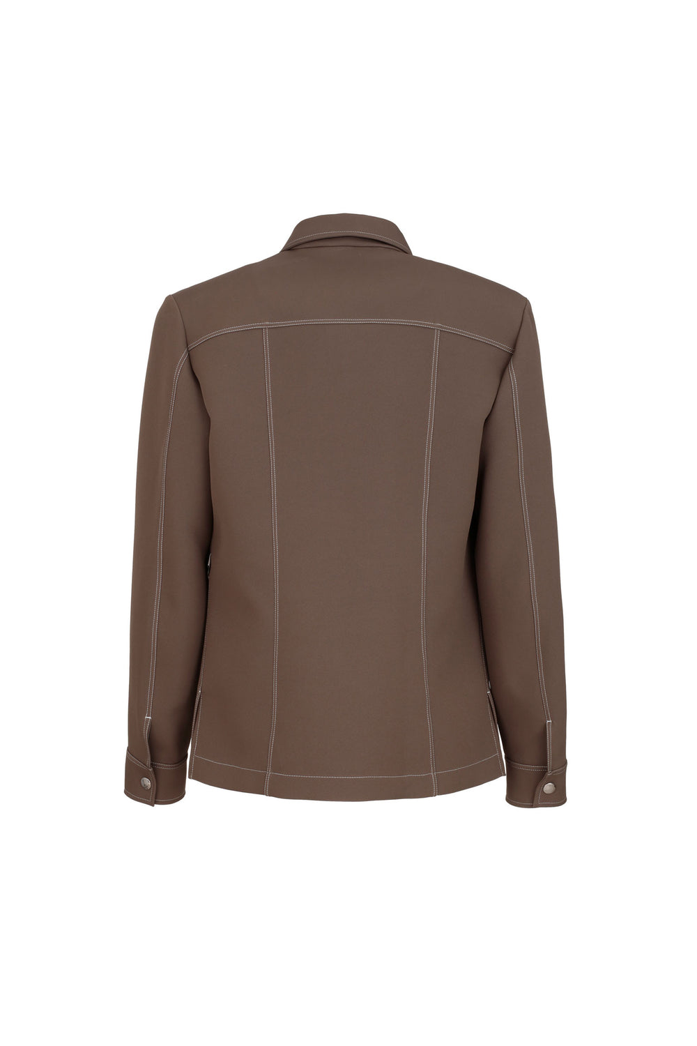 Overshirt With Contrasting Stitching