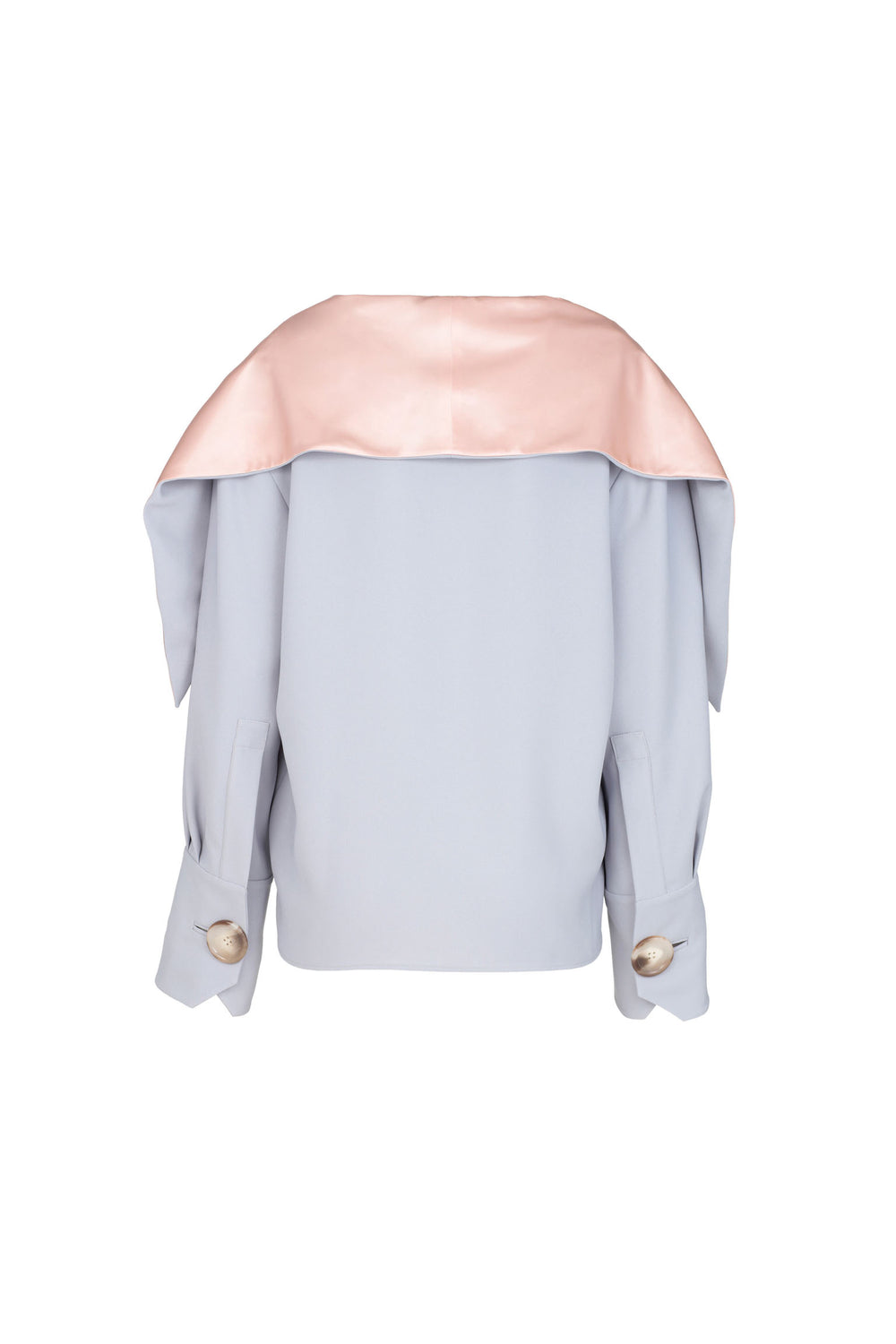 Crêpe Blouse With Silk Collar