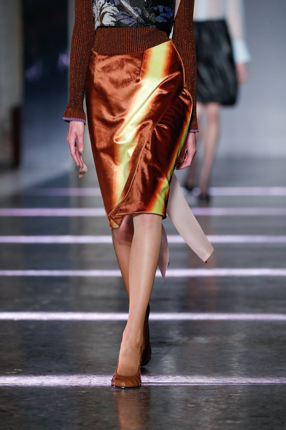 Croc-quilted Patent Eco-Leather Slingback