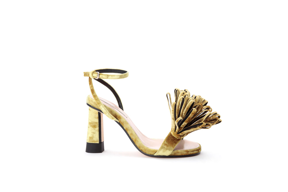 Velvet Flower Sandal