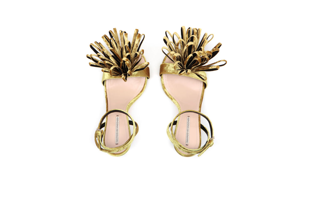 Velvet Flower Sandal