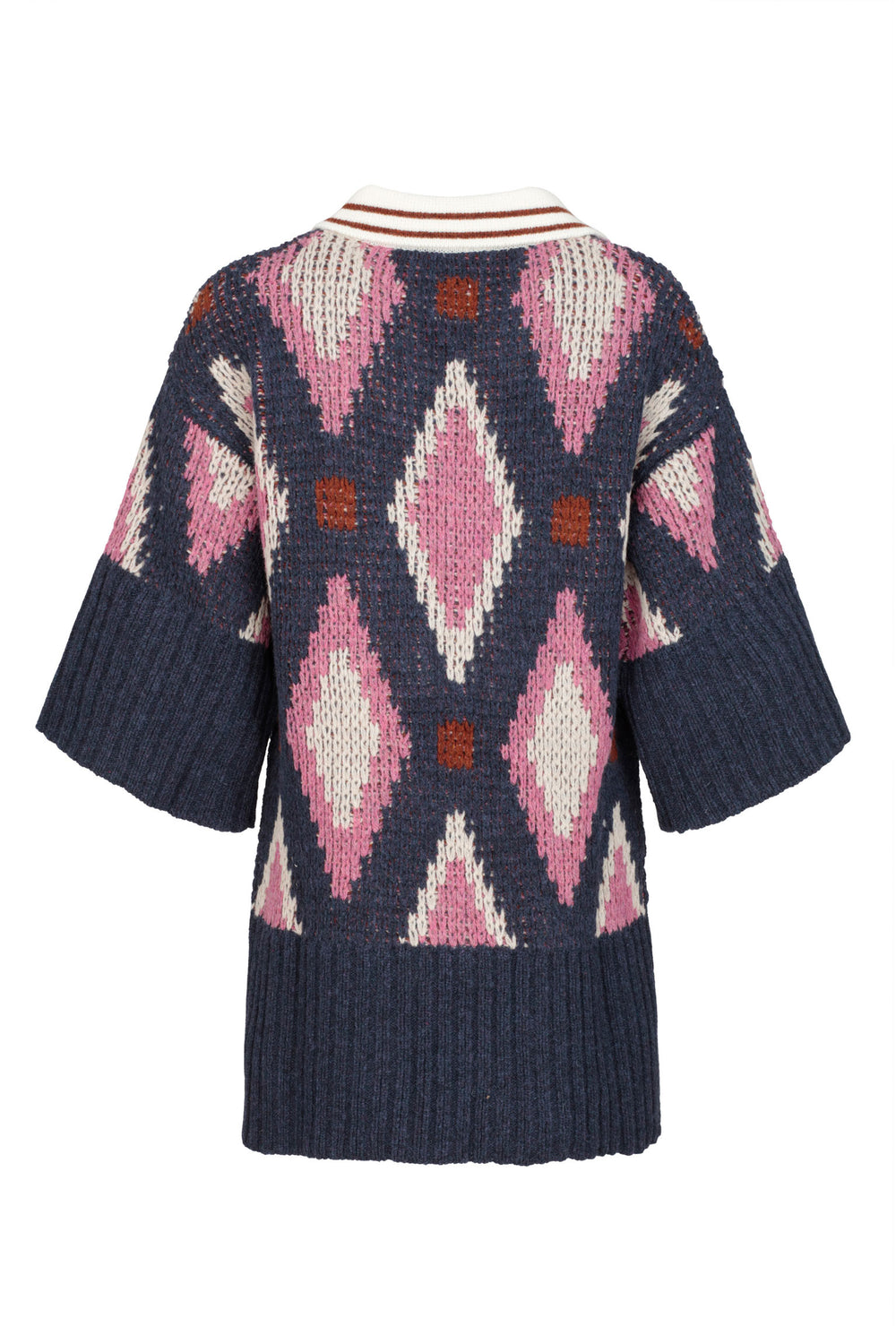 Maxi Shetland Jacquard-Knit Polo