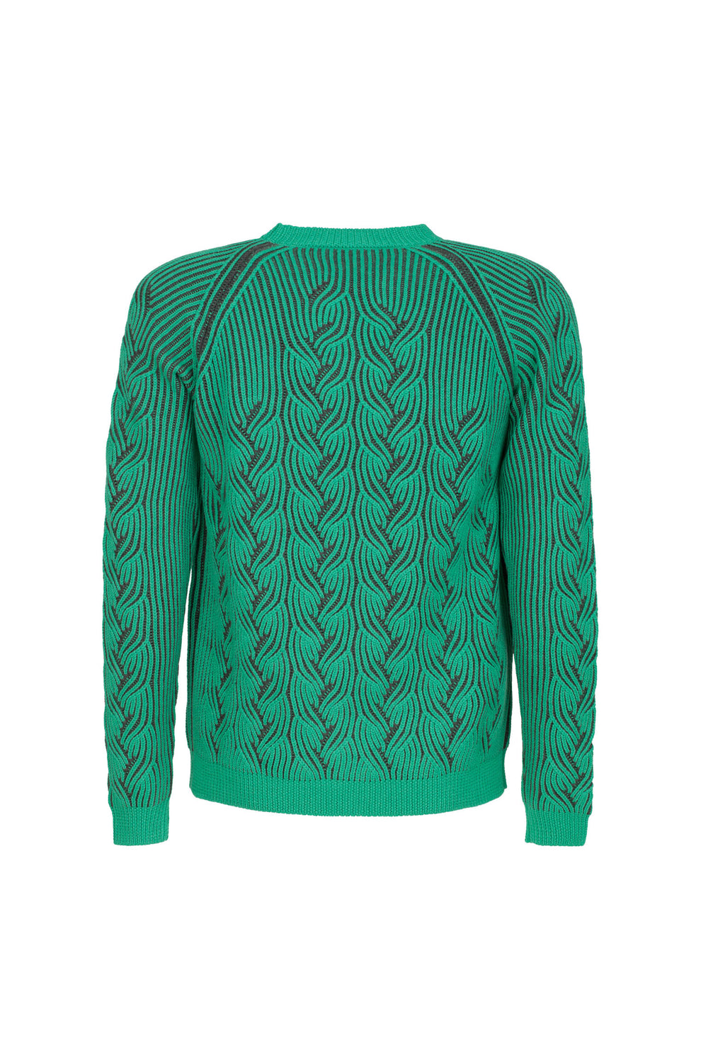 Cable-knit Bicolor Jumper