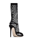 Satin sock sandals