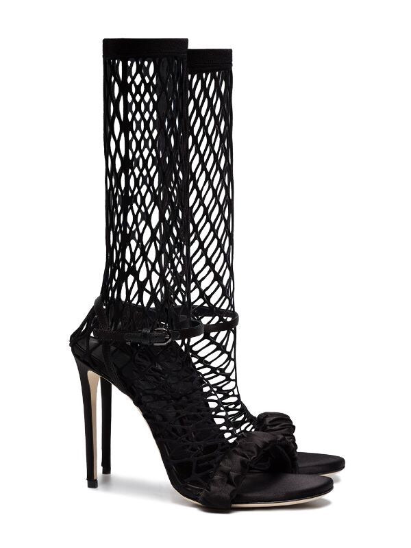 Satin sock sandals